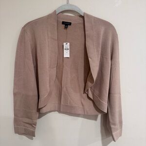 🎁Talbots Classic Shrug Tan size M